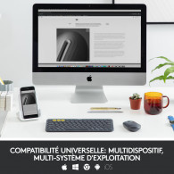 Clavier Sans Fil Logitech Multi-Dispositif K380 Noir