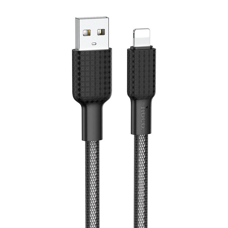 Câble Chargeur Hoco X69 USB Vers Lightning Noir Câble Chargeur Hoco X69 USB Vers Lightning Noir
