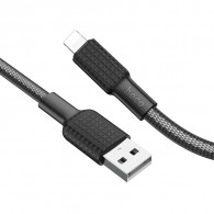 Câble Chargeur Hoco X69 USB Vers Lightning Noir Câble Chargeur Hoco X69 USB Vers Lightning Noir