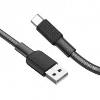 Câble Chargeur Hoco X69 USB Vers Type-C Noir Câble Chargeur Hoco X69 USB Vers Type-C Noir