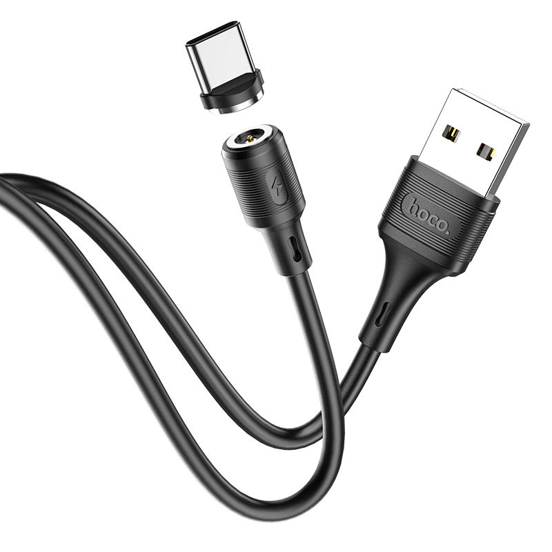 Câble Chargeur magnétique Hoco X52 USB Vers Type-C Noir