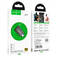 Adaptateur Hoco UA19 Easy flow Type-C vers HDMI Noir Adaptateur Hoco UA19 Easy flow Type-C vers HDMI Noir