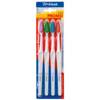 4 Brosses à Dents Trisa Swiss Clean Soft