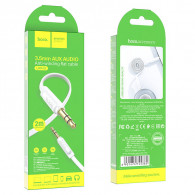 Câble AUX Audio Hoco UPA16 Jack 3,5 mm vers Jack 3,5 mm Blanc Câble AUX Audio Hoco UPA16 Jack 3,5 mm vers Jack 3,5 mm Blanc