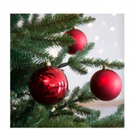 Lot De 12 Boules Décoratives Pour Sapin SOMOCO Rouge Lot De 12 Boules Décoratives Pour Sapin SOMOCO Rouge