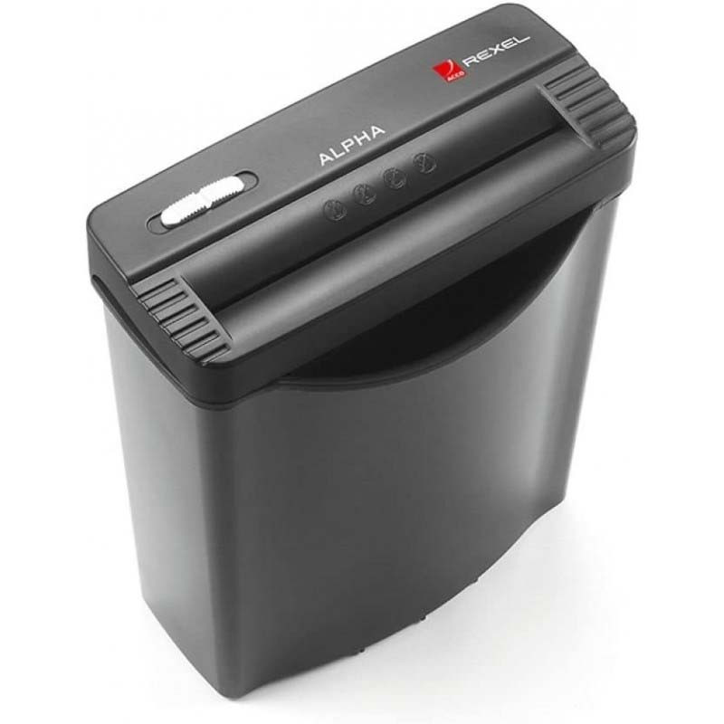Destructeur Rexel Alpha (Coupe Droite 5/6 feuilles- 10 litres)