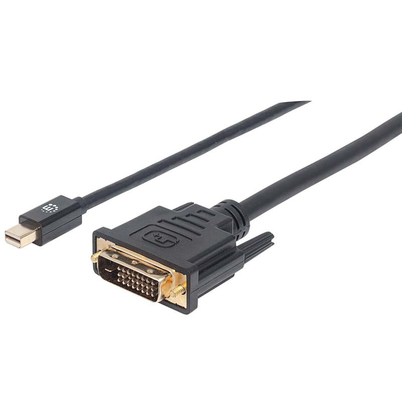 Mini DisplayPort Mâle Vers DVI-D 1.8 M Mini DisplayPort Mâle Vers DVI-D 1.8 M
