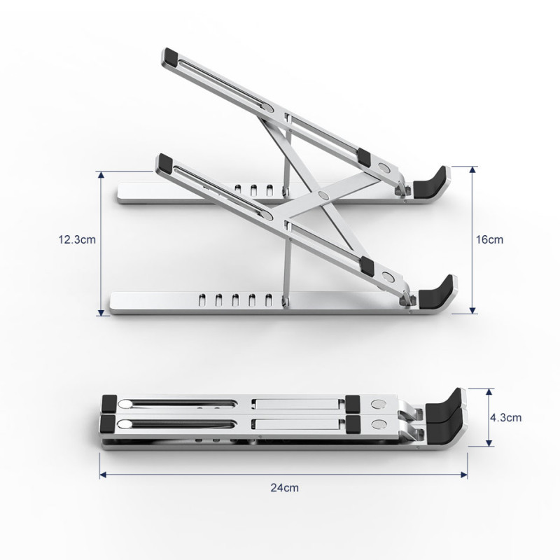 Support Pc Wiwu S400 Réglable En Aluminium