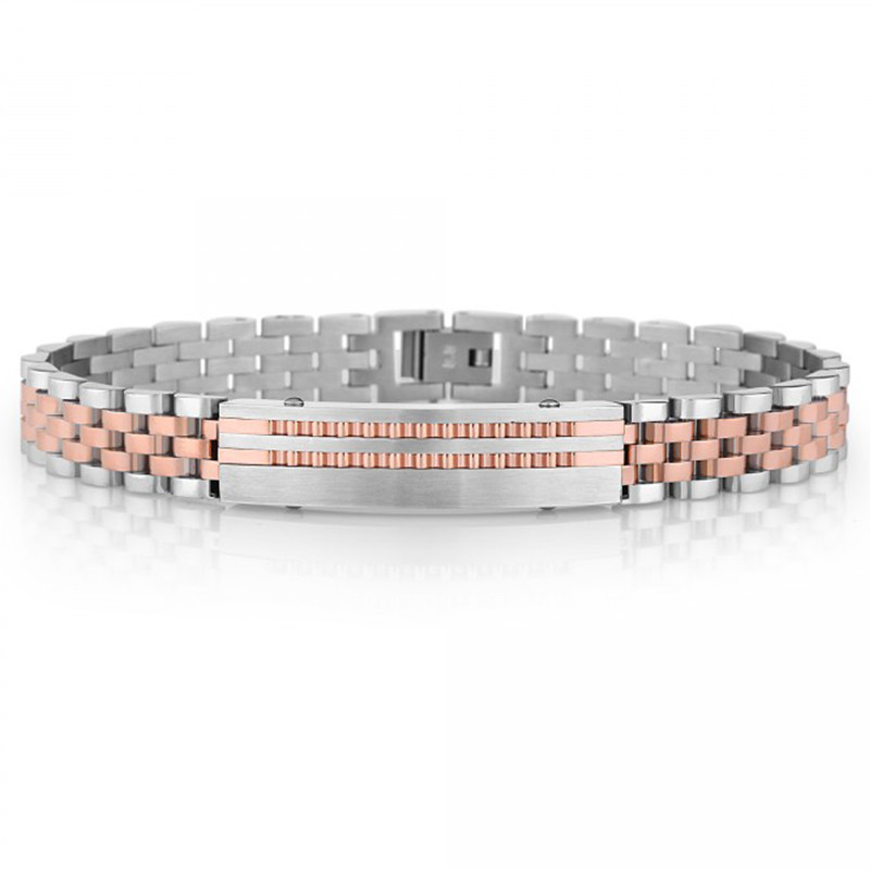 Bracelet Homme Daniel Klein Argent Et Rose Gold (DKJ.4.2097-3)