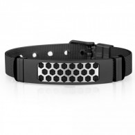 Bracelet Homme Daniel Klein Noir Et Argent (DKJ.4.2093-4)