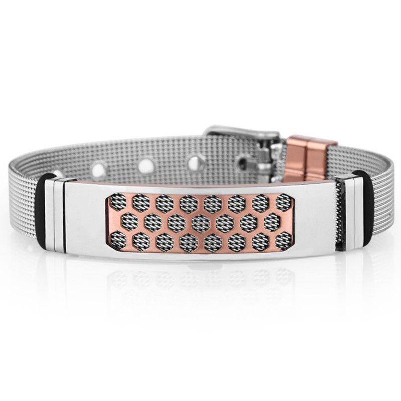 Bracelet Homme Daniel Klein Rose Gold Et Argent (DKJ.4.2093-2)