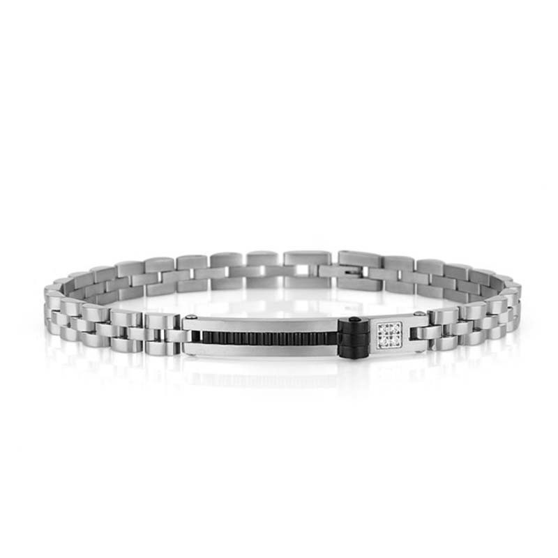 Bracelet Homme Polo Santa Barbara Argent (SBJ.6.1079-1)