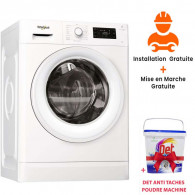 Lave linge Frontale WHIRLPOOL 7 Kg Blanc (FWG71253WNA) Lave linge Frontale WHIRLPOOL 7 Kg Blanc (FWG71253WNA)