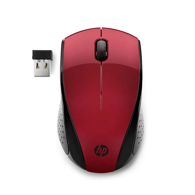 Souris Optique HP Sans Fil 220 Rouge (7KX10AA) Souris Optique HP Sans Fil 220 Rouge (7KX10AA)