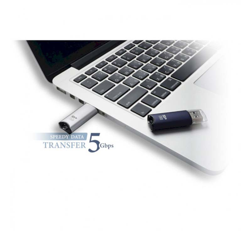 Clé USB Silicon Power Marvel M02 64Go USB 3.2 Bleu