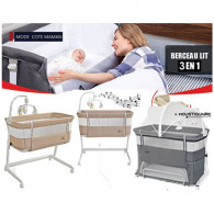 Berceau Prima Lit Coté Maman Gris