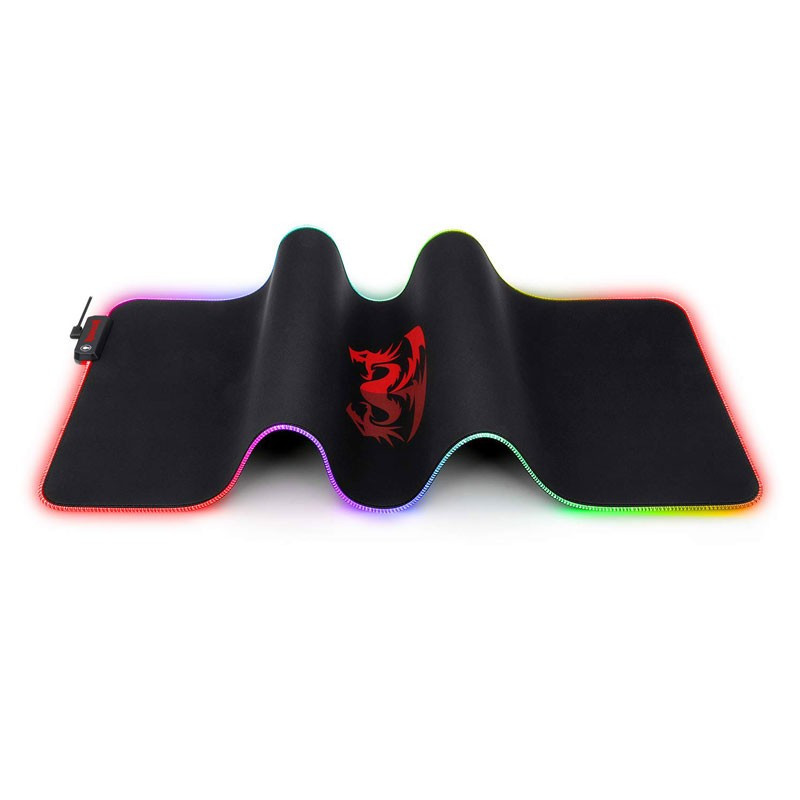 Tapis Souris Gamer Redragon Neptune XXL RGB Noir
