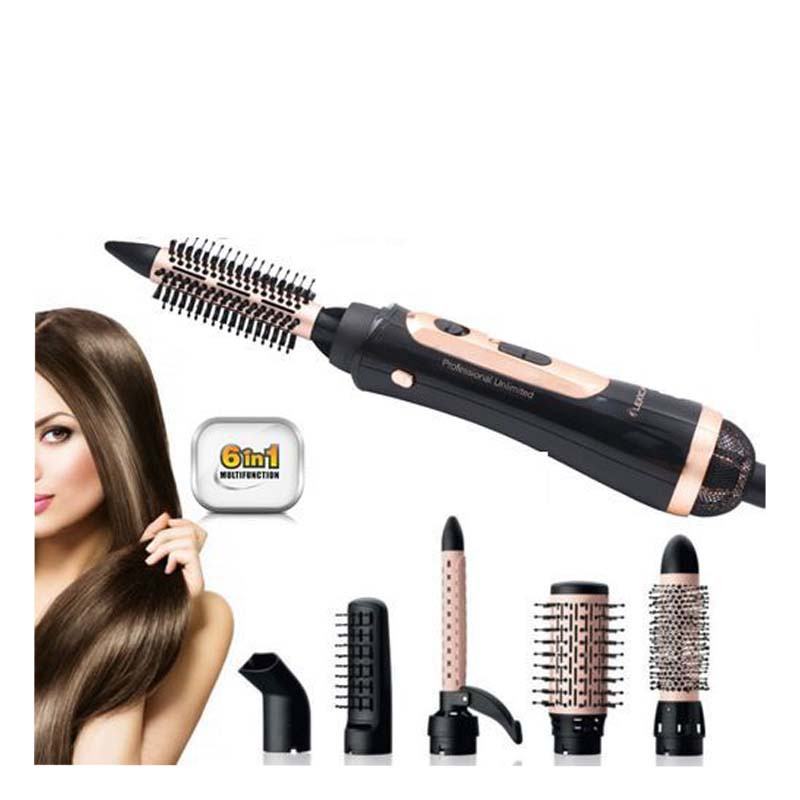 Brosse Chauffante Lexical 1000W 6 En 1 Noir (LAS5202) Brosse Chauffante Lexical 1000W 6 En 1 Noir (LAS5202)
