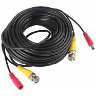 Câble Vidéo BNC + Dc Pour Camera De Surveillance 40M Noir