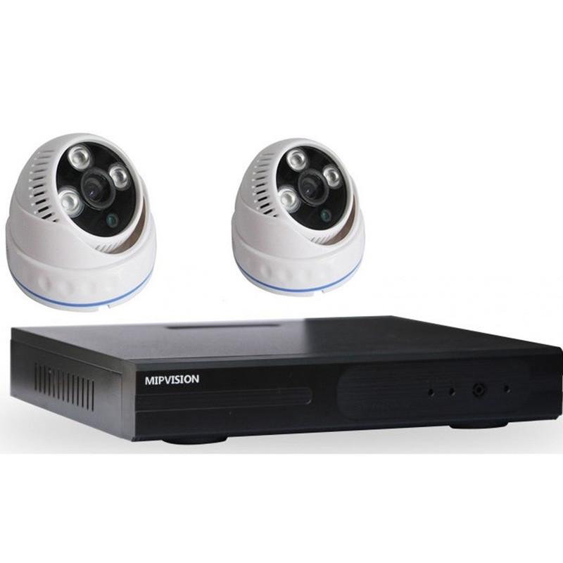 Pack DVR +2 Cameras Internes MipVision 5 MP Noir Tunisie