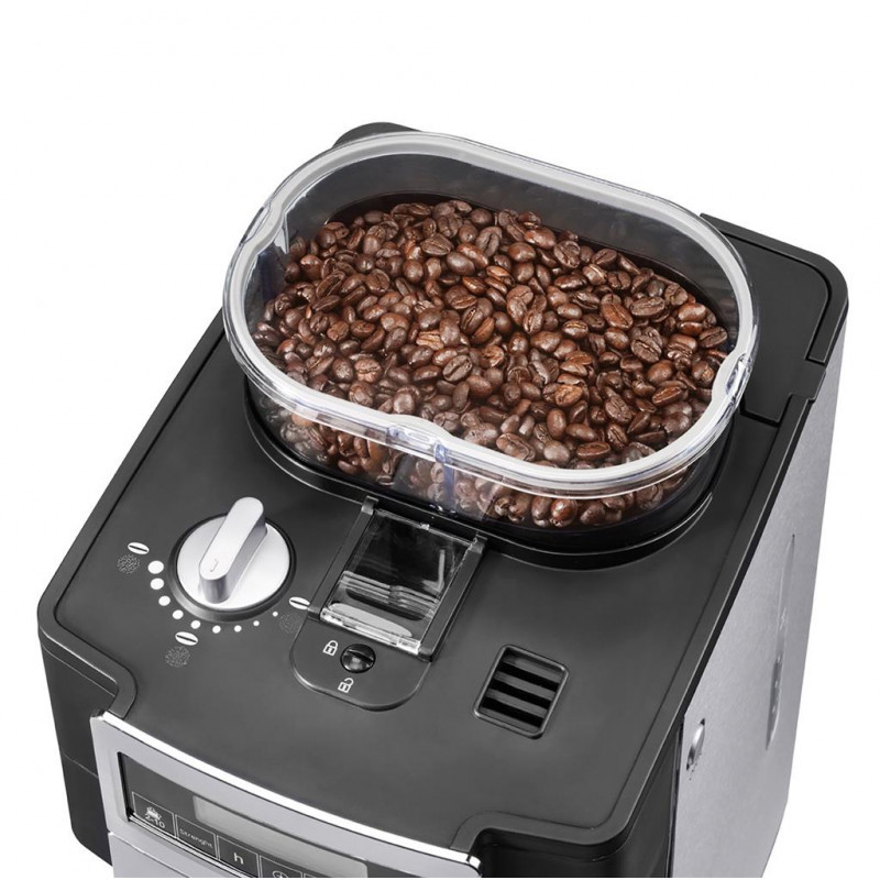 Cafetière Princess 1000W Avec Moulin à Café Intégré Noir (249402)