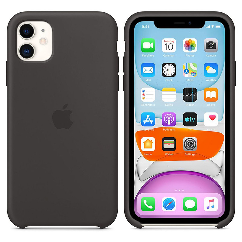 Coque De Protection Silicone Pour Iphone 11 Noir