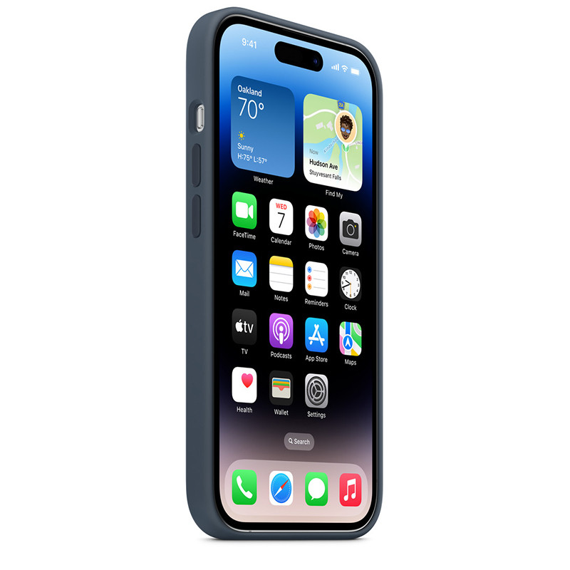 Coque De Protection Silicone Iphone 14 Pro Max Bleu Marine