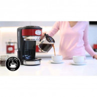 Cafetière filtre Retro Russell Hobbs 1000 W Rouge