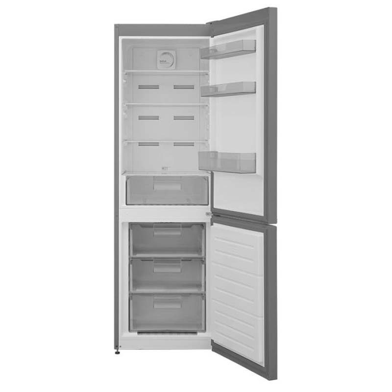 Réfrigérateur Combiné BRANDT 380 Litres NoFrost Silver (BCT8620X)