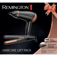 Coffret Cadeau Remington Sèche Cheveux Et Lisseur 2000W Noir (D3012GP)