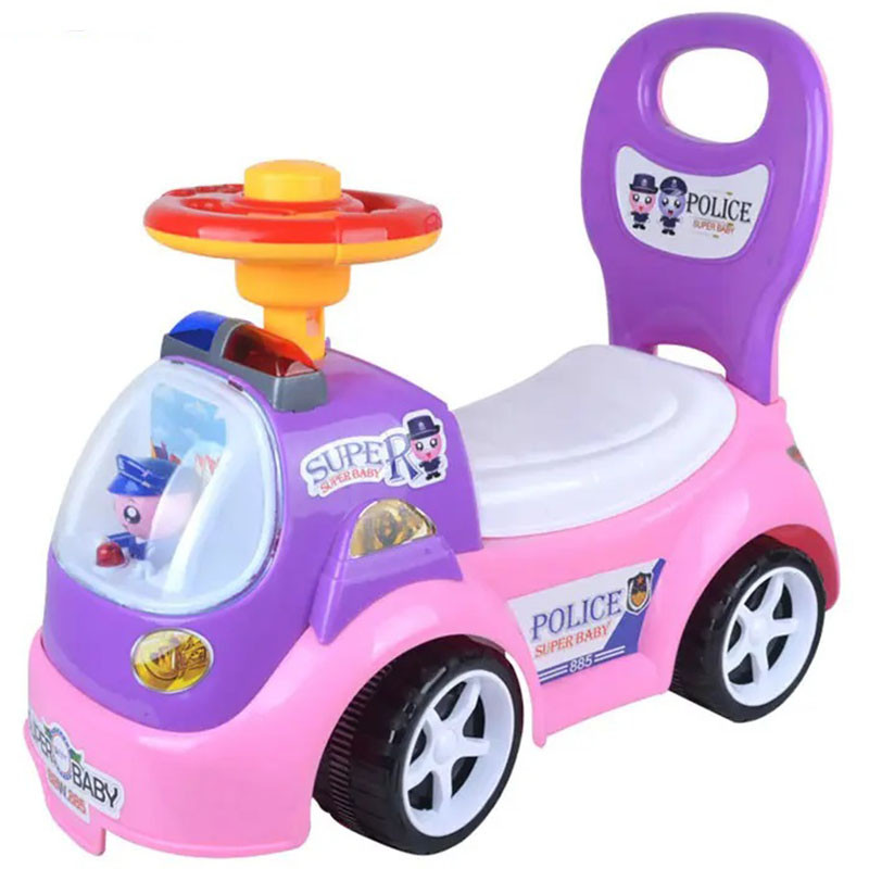 Mini Voiture Police Pour Enfants Rose Mini Voiture Police Pour Enfants Rose