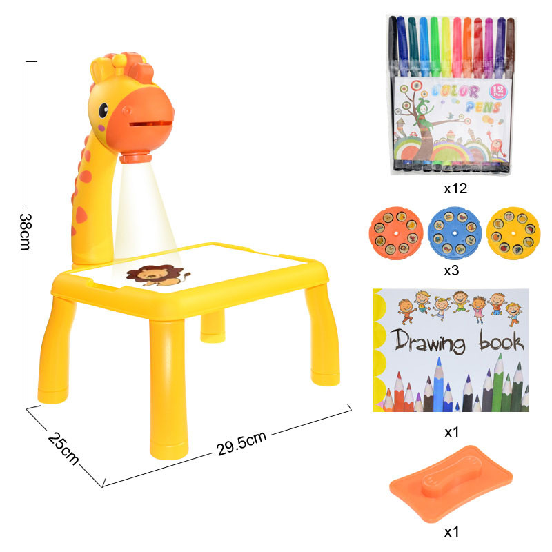 Tablette De Dessin à Projection Pour Enfants Jaune