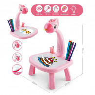Tablette De Dessin à Projection Pour Enfants Rose Tablette De Dessin à Projection Pour Enfants Rose
