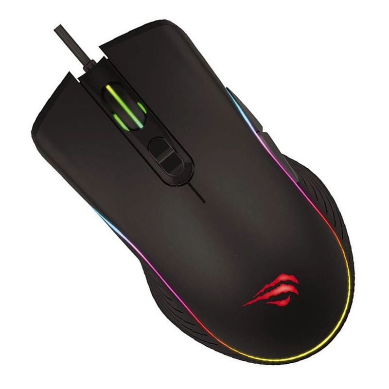 Souris Gaming Filaire Optique Havit MS1006 RGB Noir