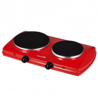 Plaque de Cuisson Hausberg 2 Feux 1500W Rouge