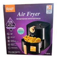 Friteuse à Air Chaud Sans Huile RAF R52 2000W 5.5L Noir Friteuse à Air Chaud Sans Huile RAF R52 2000W 5.5L Noir