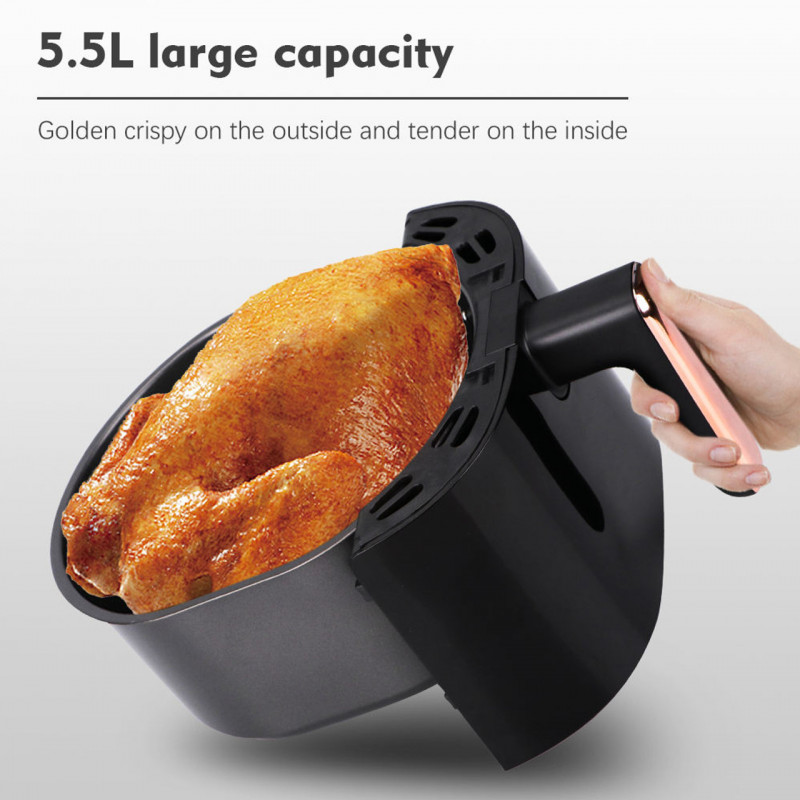 Friteuse à Air Chaud Sans Huile RAF R52 2000W 5.5L Noir