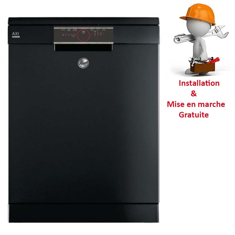Lave vaisselle Hoover 13 Couverts Noir (HSPN1L390PB-8)