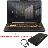Pc Portable Asus TUF F17 i5 11Gén 24Go 512Go SSD Gris