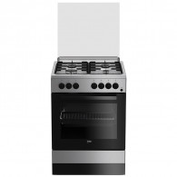 Cuisinière À Gaz Beko 4 Feux 60 Cm Inox