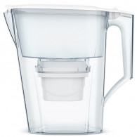Carafe filtrante Aqua Optima Liscia Blanc