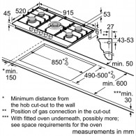 Plaque De Cuisson Bosch PCQ9B5O90M 5 Feux 90cm - Inox Plaque De Cuisson Bosch PCQ9B5O90M 5 Feux 90cm - Inox