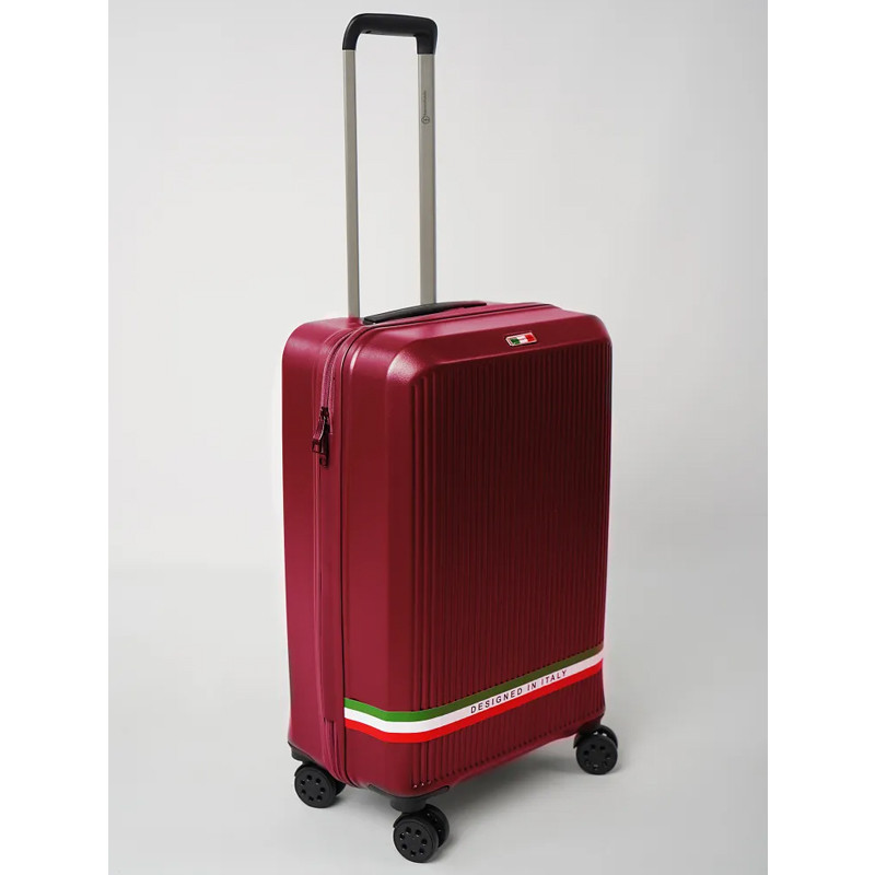 Valise Francesco Ferellino Incassable Moyen Modèle Rouge Bordeaux Valise Francesco Ferellino Incassable Moyen Modèle Rouge Bordeaux