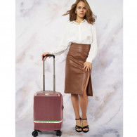 Valise Francesco Ferellino Incassable Petit Modèle Rose