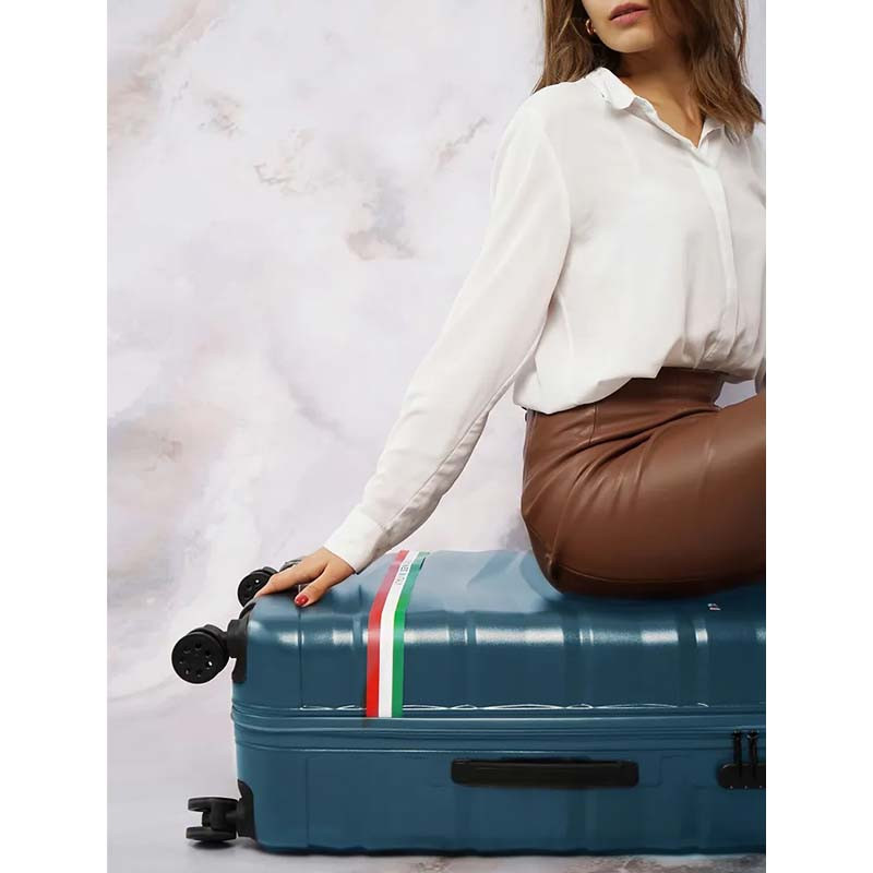 Valise Incassable Moyen Modèle Bleu Pétrole