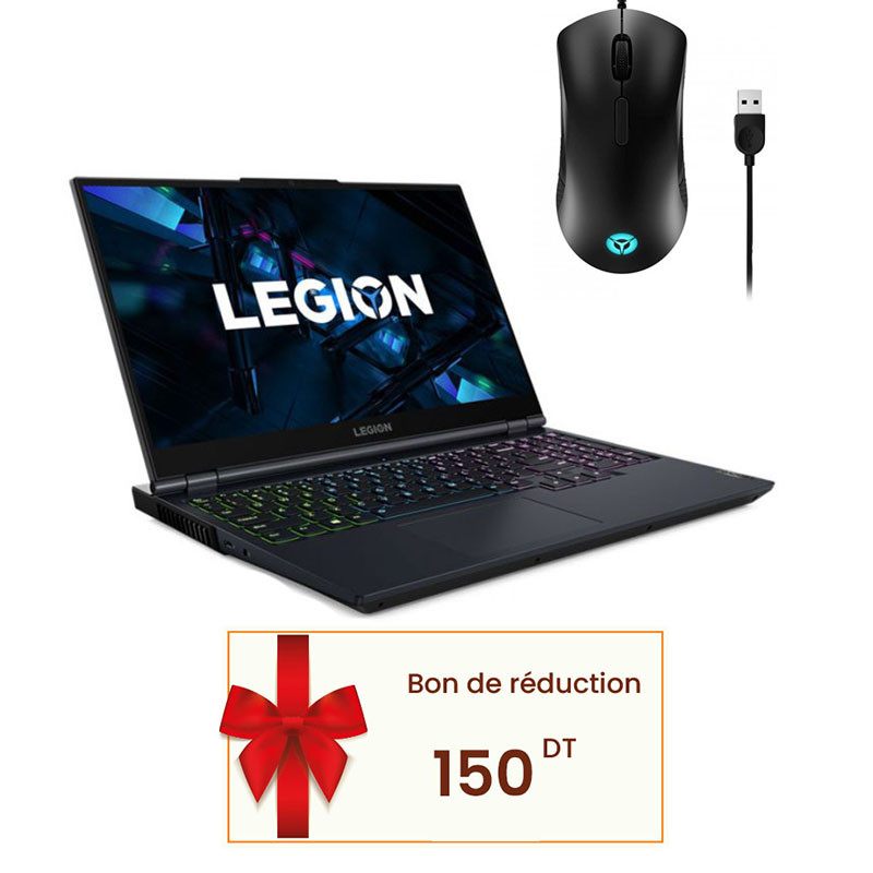 Pc Portable Lenovo Légion 5 15ITH6H I5 11Gén 16Go 512 Go SSD Noir (82JH00E4FG)