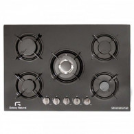 Plaque De Cuisson Galaxy Naturel ALPHA-5100 5 Feux 60 cm - Noir