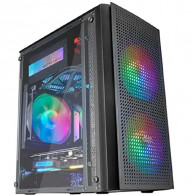 Boîtier Mars Gaming MC300 Micro-Atx Case, 3X 120MM Frgb Fa - Noir