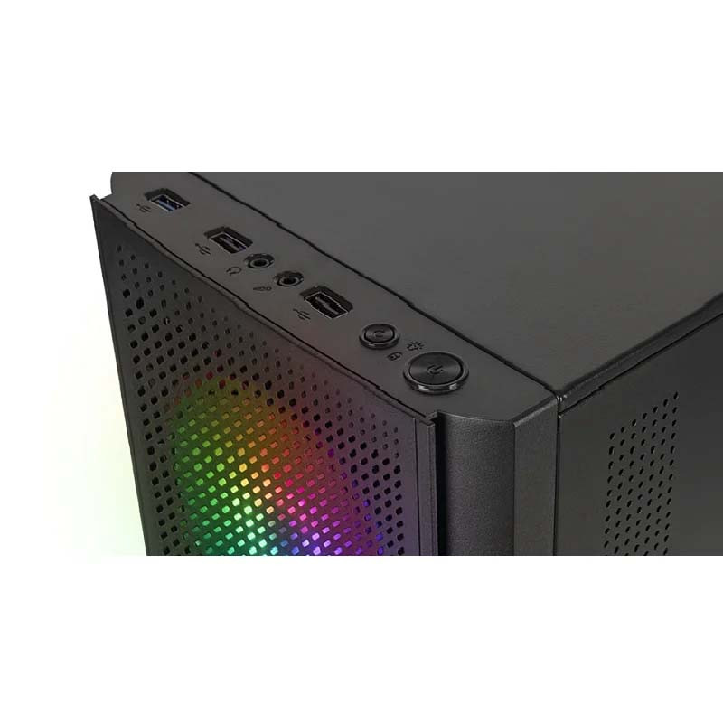 Boîtier Mars Gaming MC300 Micro-Atx Case, 3X 120MM Frgb Fa - Noir