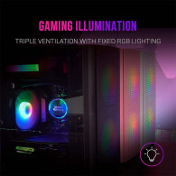 Boîtier Mars Gaming MC300 Micro-Atx Case, 3X 120MM Frgb Fa - Noir Boîtier Mars Gaming MC300 Micro-Atx Case, 3X 120MM Frgb Fa - Noir